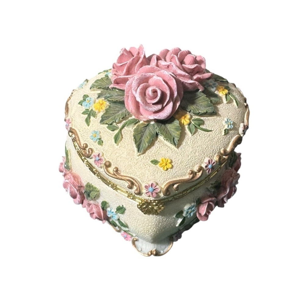 Heritage House Garden Serenades Collector Ed. Music Trinket Box No Music
